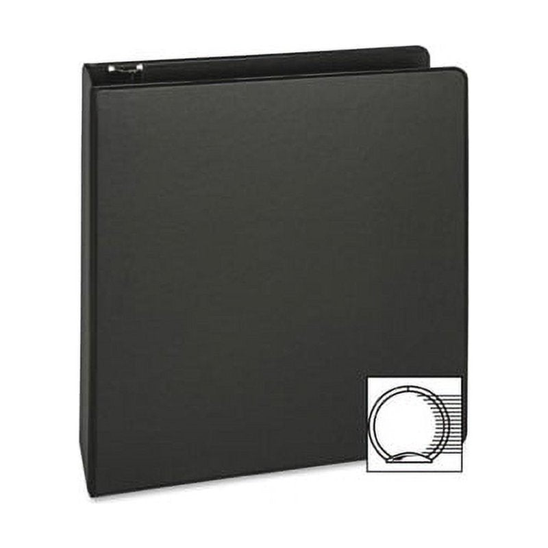 2-Inch Capacity Round-Ring Binder - Black, 8.5 x 11 inch, 475 Sheet Capacity