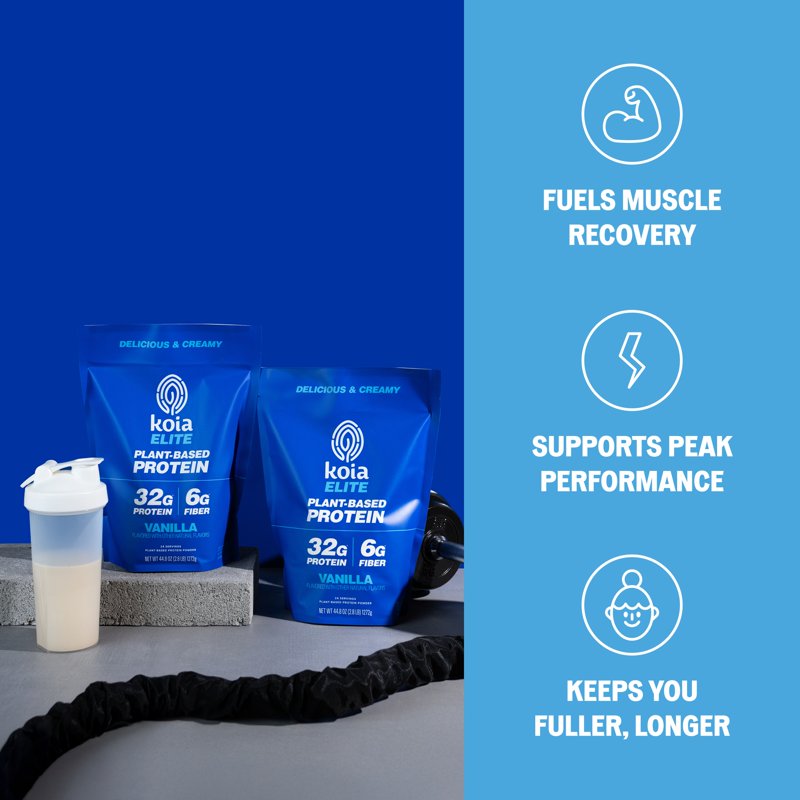 Plant-Based Protein Powder with Prebiotic Fiber - Dairy-Free, Vegan, 32g Protein