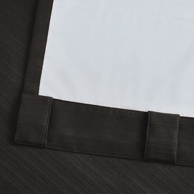 Blackout Linen Curtain Set - 2 Panels, Full Room Darkening & Insulation