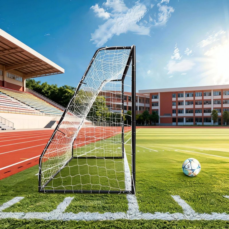 DSstyles 12x6 ft Heavy Duty Soccer Goal with 1.97" galvanized metal frame, weatherproof powder coat
