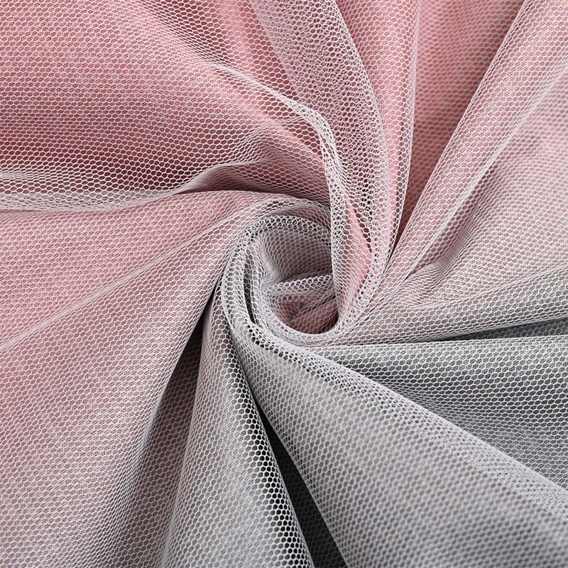Colorful Rainbow Gradient Stripe Double Layer Blackout Curtain for Girls Bedroom