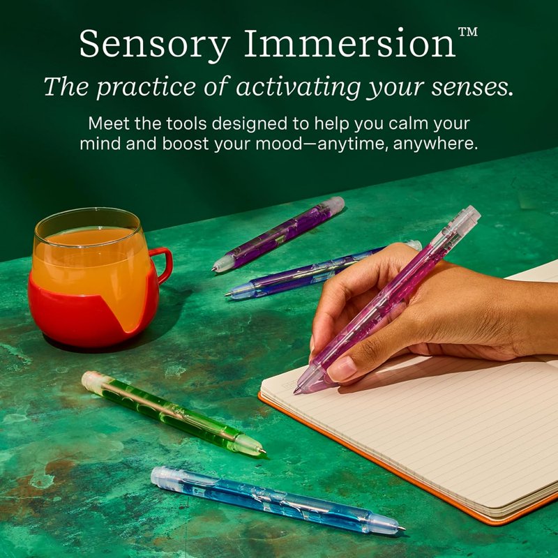 Scented Lava Gel Pen Set - 10 Colorful Aromatherapy Writing Pens