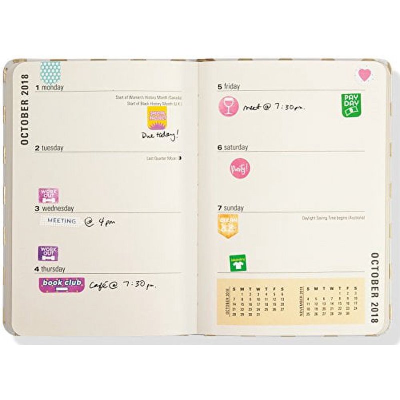 Weekly Planner Stickers Set – 575 Decorative Labels for Journals & Calendars