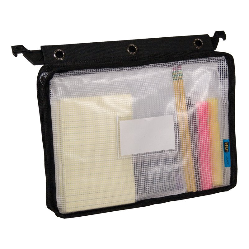 Expanding Clear Mesh Zipper Pouch for Office & File Storage - Letter Size