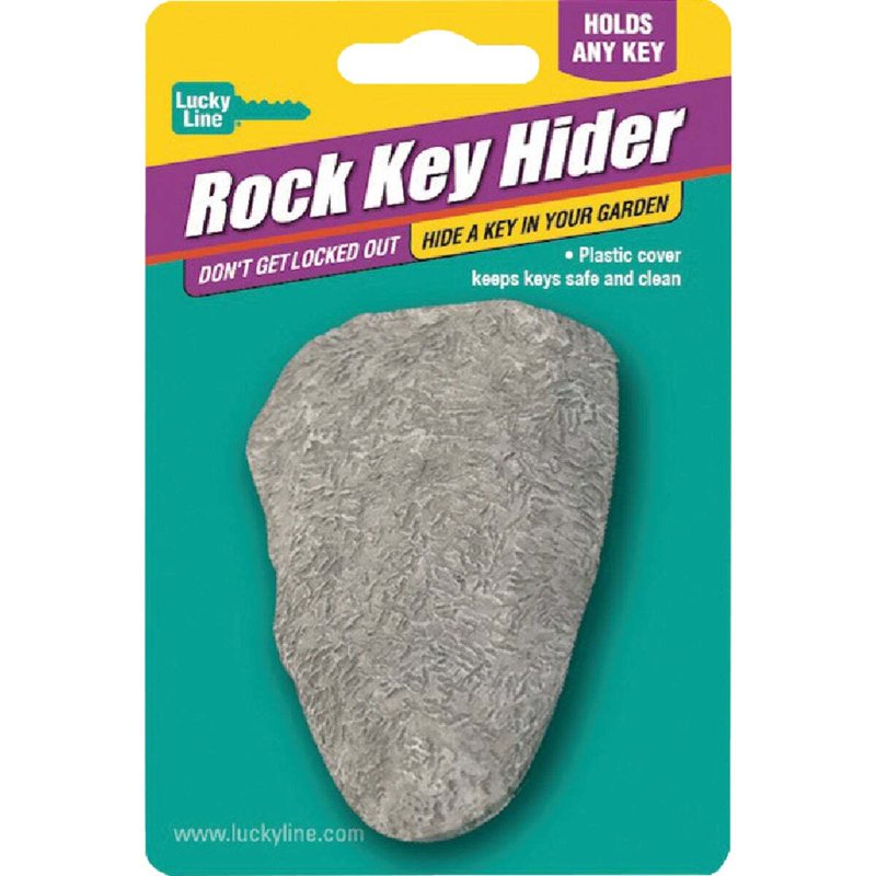 Large Slot Rock Key Box - Weather-Resistant Garden Safe with Secure Cover