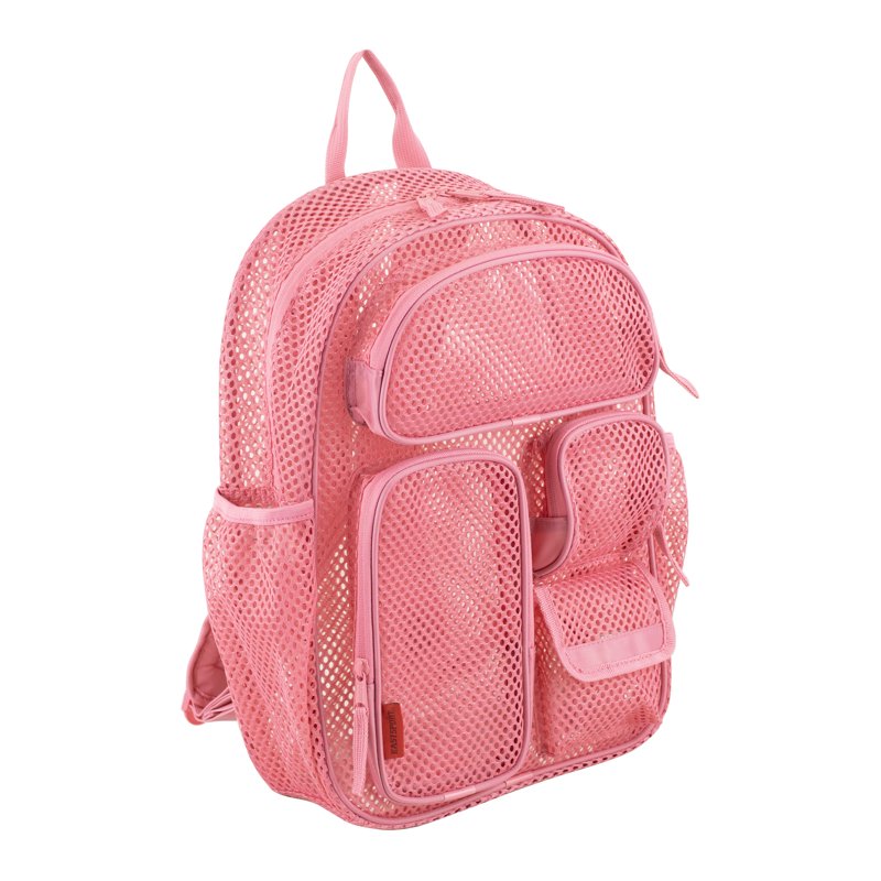 Unisex 16-Inch Cargo Mesh Backpack with Multiple Pockets & Hydration Features
