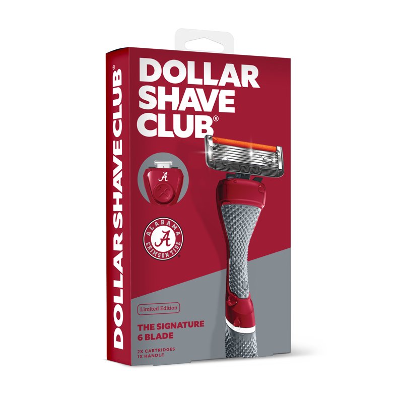 College Football Razor Set with Team Colors - 6-Blade Shaving Kit
