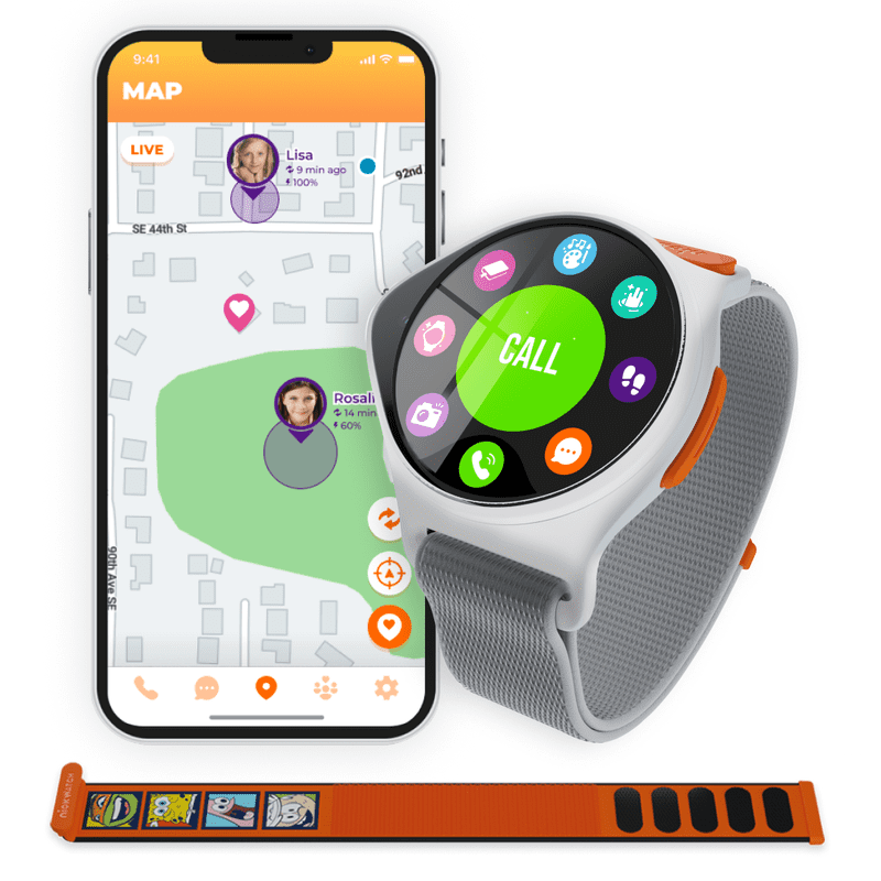Kids GPS Smartwatch with Voice Call SOS Location Tracking