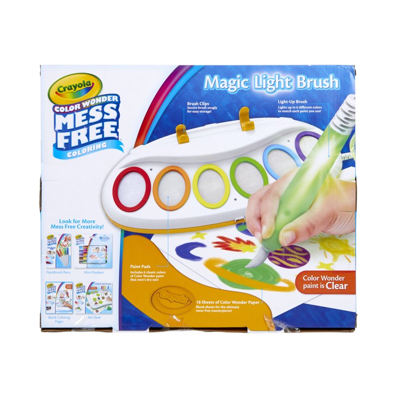 Mess-Free Kids Painting Set with Light-Up Brush - Toddler Art & Educational Toys
