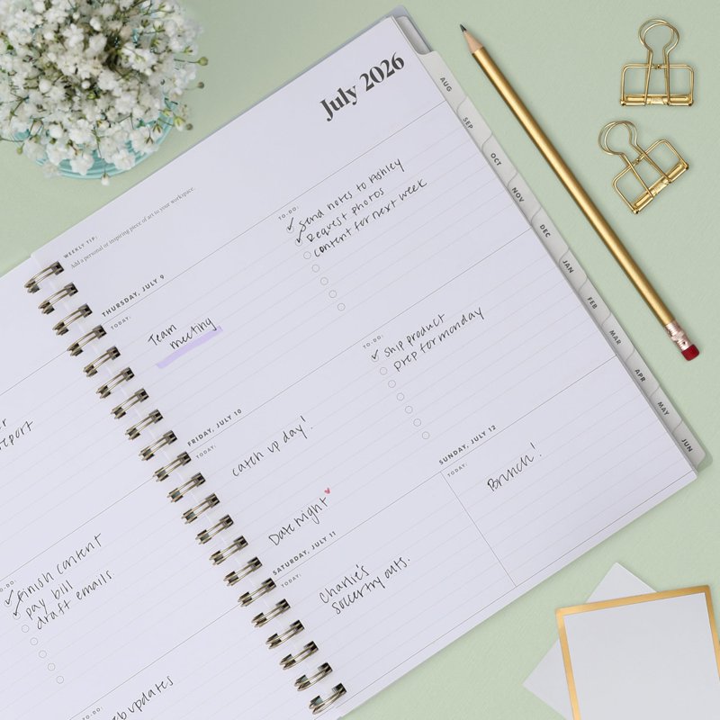Academic Year Planner Calendar 2026-2027 Weekly Monthly Organizer - Blue Sky