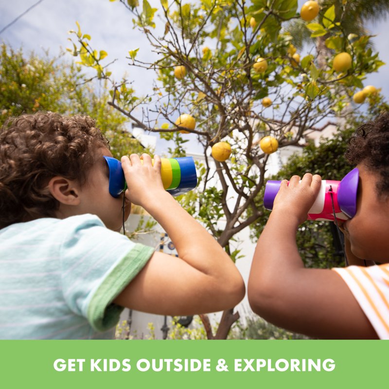 Kids Binoculars for Toddlers 2x Magnification Focus-Free Kidnoculars