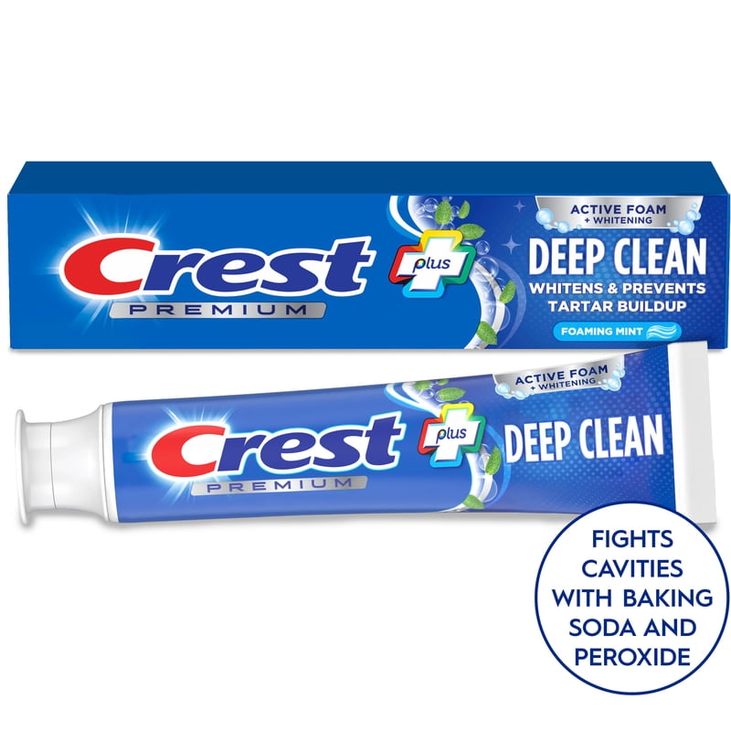Crest Deep Clean Toothpaste Foaming Mint 5.2 oz - Multipack 12