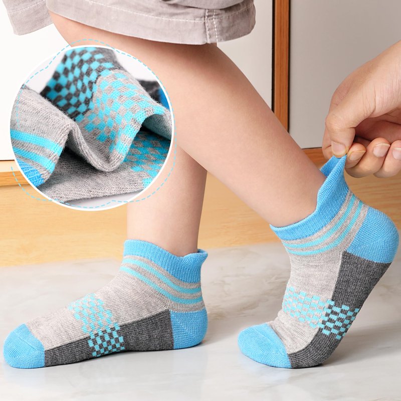Elutong Kids Athletic Socks 12 Pairs - Multicolor 01, 5-7 Years