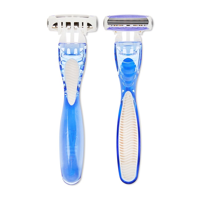 Disposable Women's 4-Blade Razors Pack - Sensitive Skin, Color Vary