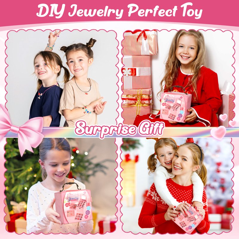 Girls Jewelry Making Kit with Beads & Accessories - 123 Pieces