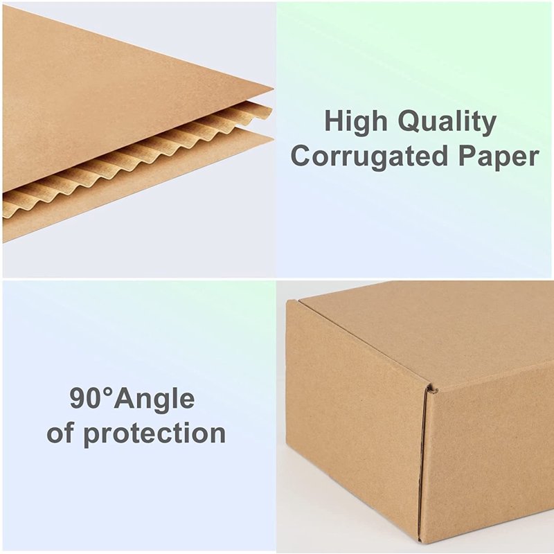 25 Pack Brown Corrugated Shipping Boxes - 13x10x2 Inches
