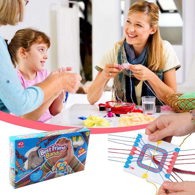 Kids Friendship Bracelet Making Kit - DIY Jewelry Craft Set for Girls 5-12 Years