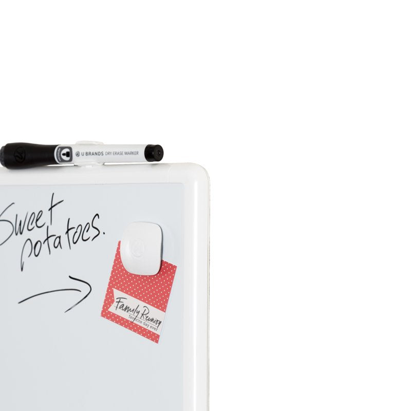 Magnetic Dry-Erase Whiteboard 8.5x11 Inches with Plastic Frame — Office & Home Use