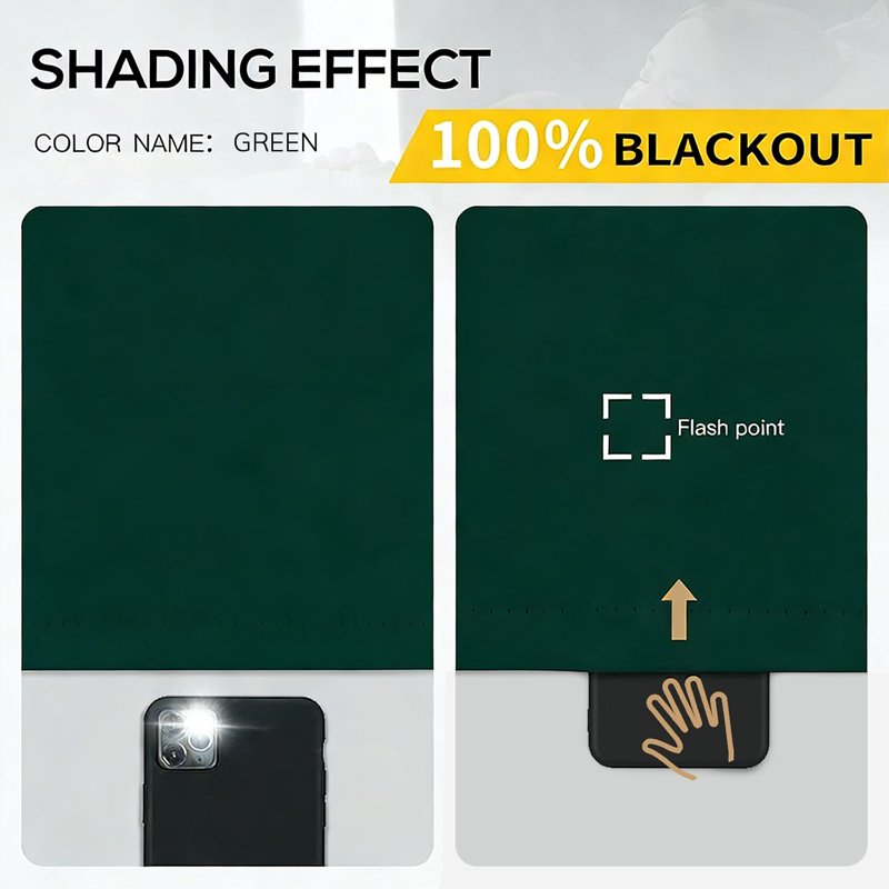 Blackout Thermal Insulated Curtain Set 4 Panels Grommet Top for Bedroom & Living Room