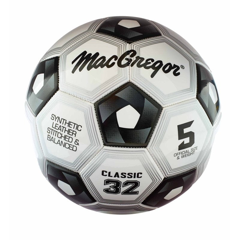 MacGregor Size 5 Classic Soccer Ball with Synthetic Cover & Butyl Bladder