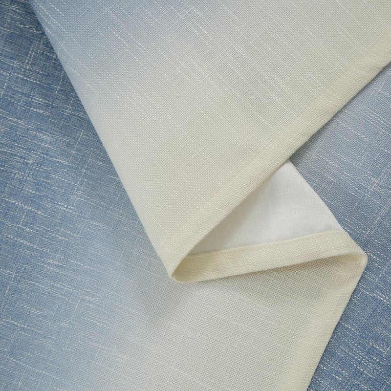 Blackout Faux Linen Grommet Curtains - Thermal Insulated Window Drapes