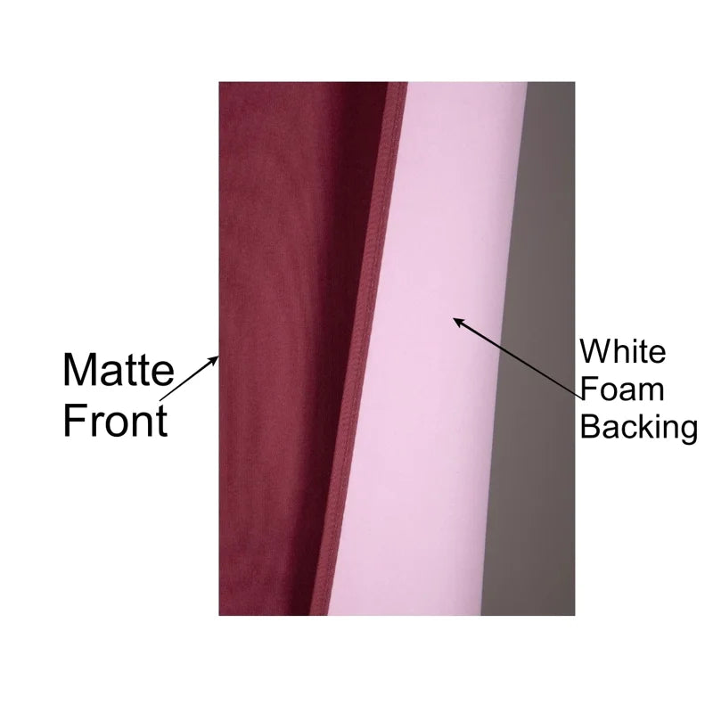Solid Microfiber Window Curtain Panel - Light Filtering, Rod Pocket, 35x84 Inches