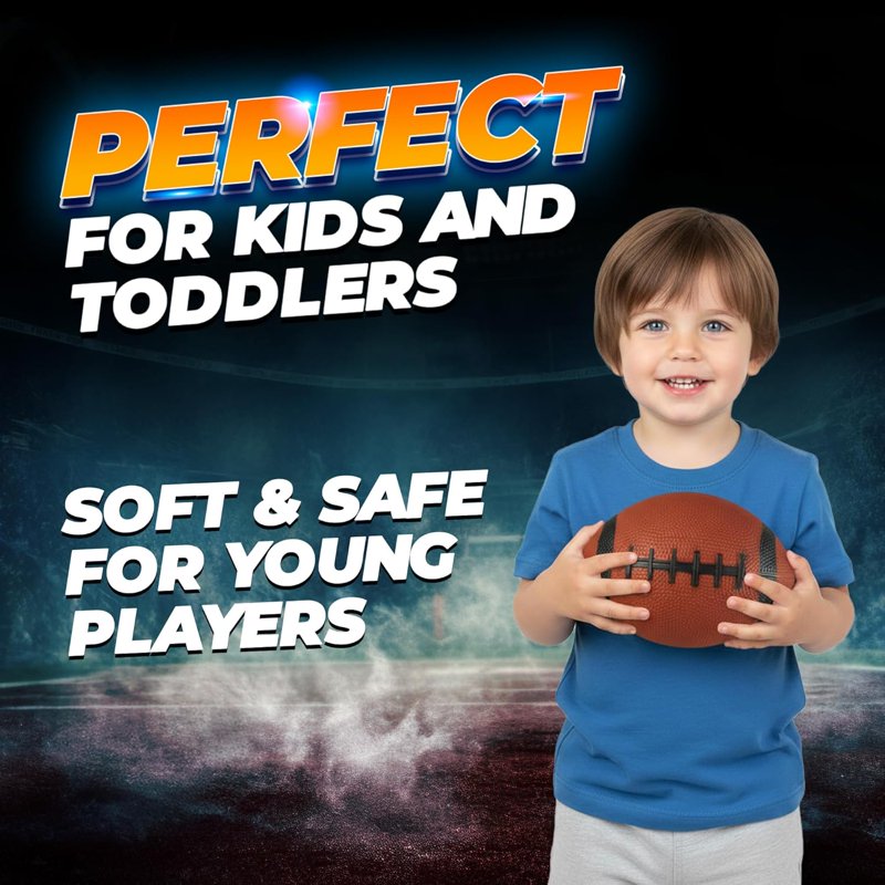 Mini Inflatable Footballs Set - 6 Inch Sports Toys for Kids & Toddlers, Indoor & Outdoor Play, 5 Pack