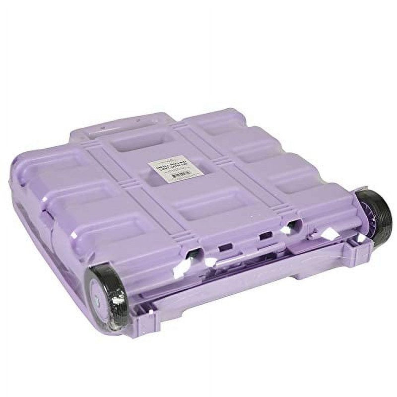 Collapsible Plastic Storage Cart for Crafts & Supplies - Purple