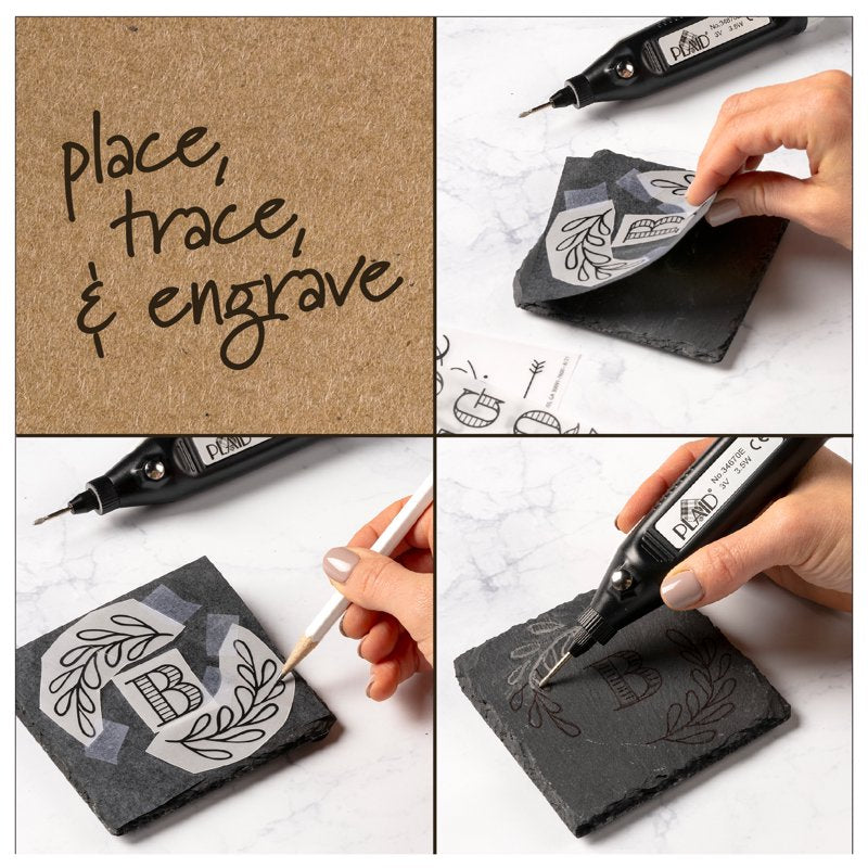 Engraving Pattern Sheets Set for Crafting - Reusable Design Templates
