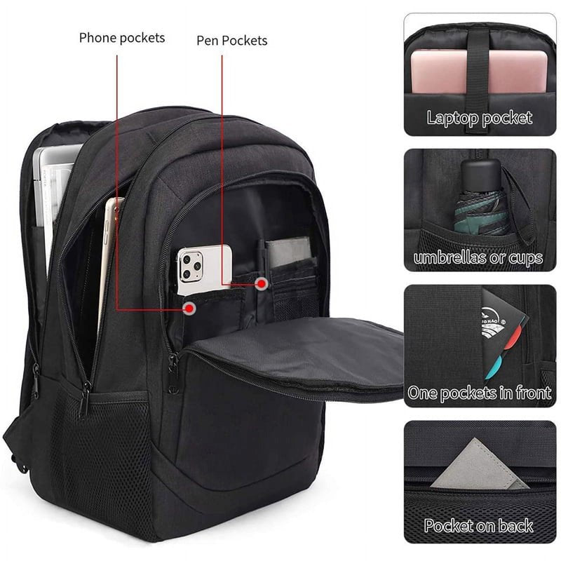 Travel Laptop Backpack with Anti-Theft Security and Spacious Storage