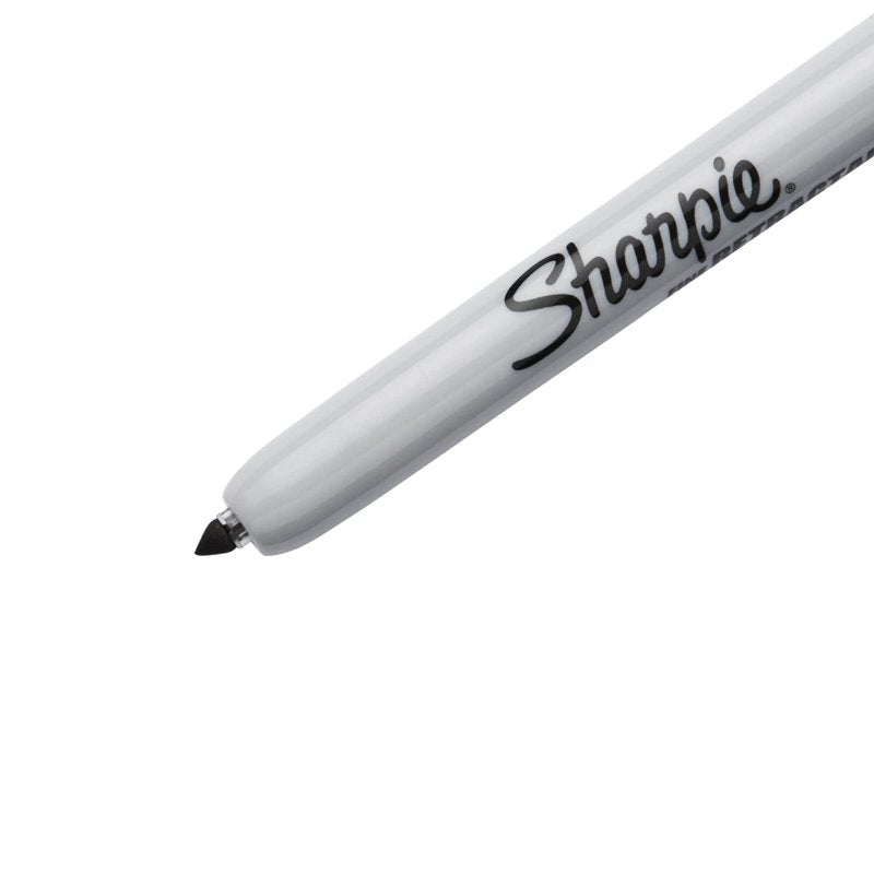 Retractable Permanent Markers - Fine Point Black Ink, Pack of 36