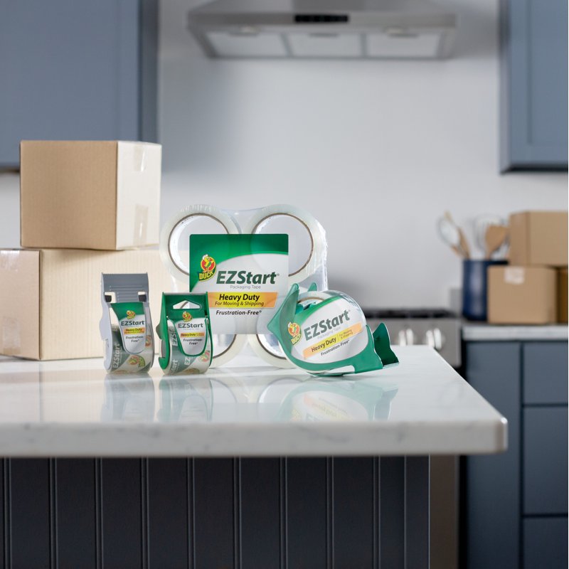 Clear Packing Tape 1.88 in. x 55 yd. - 8 Rolls, Frustration-Free Design