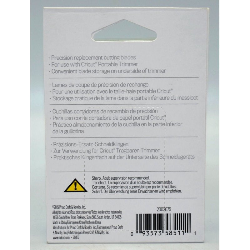 Cricut Portable Trimmer Replacement Blades | 2 Pack