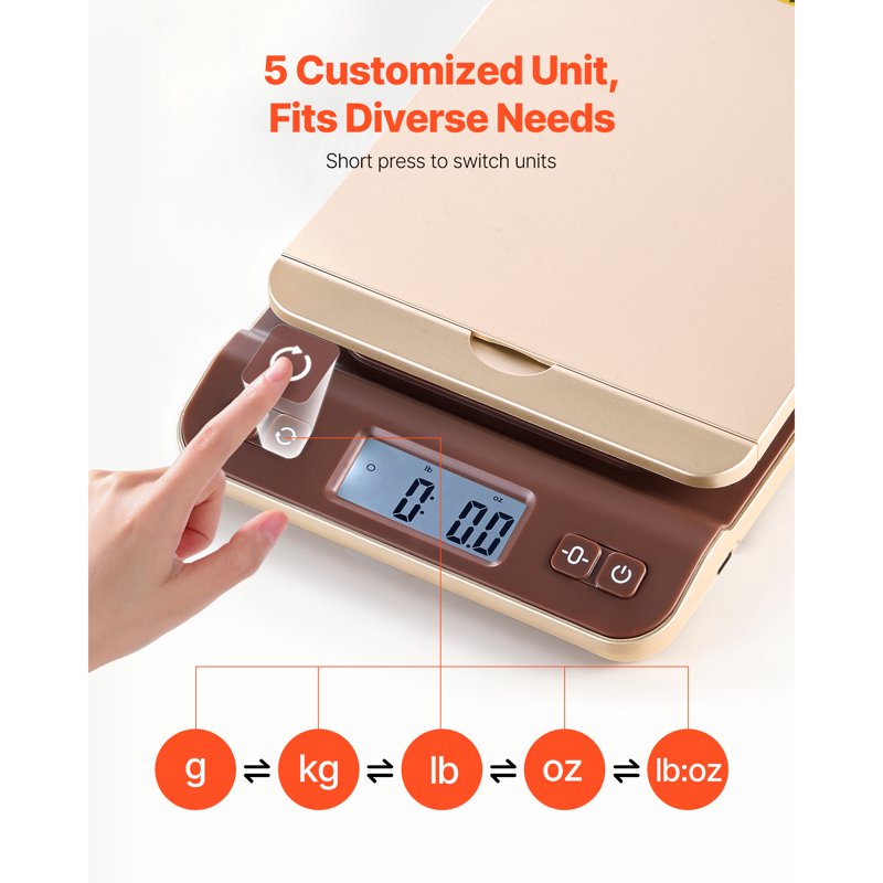 Digital Shipping and Postal Scale 88 lbs with Tare Hold Auto-Off Precision