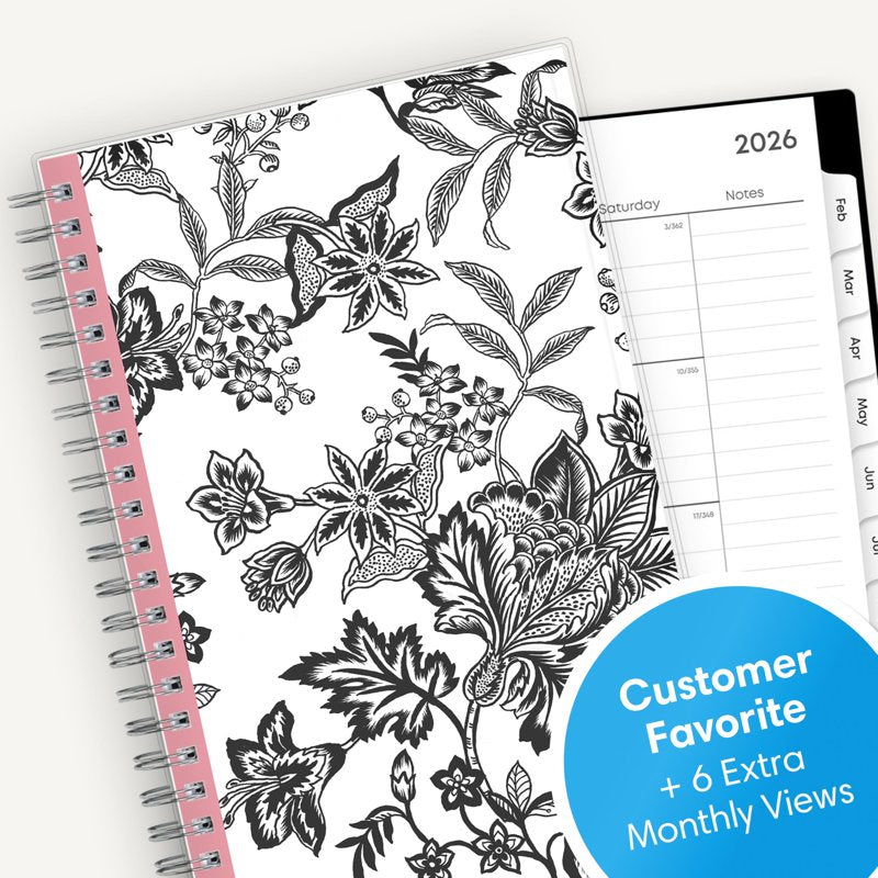 2026 Weekly Monthly Planner Calendar 5 x 8 Inch with Clear Pocket Cover