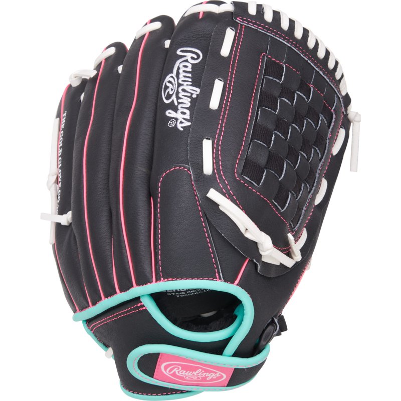 Youth Softball Glove 12.5 Inch Baseball & Softball Fielding Mitt with Basket Web