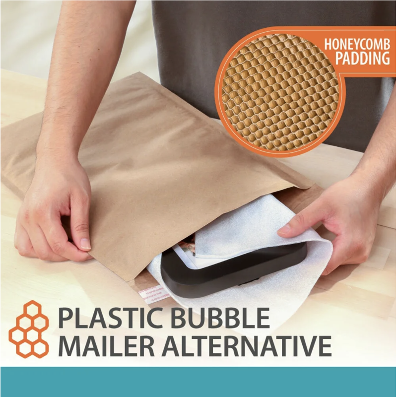 Honeycomb Peel & Stick Padded Mailers - Brown, 8.5x11 in., 20-Count