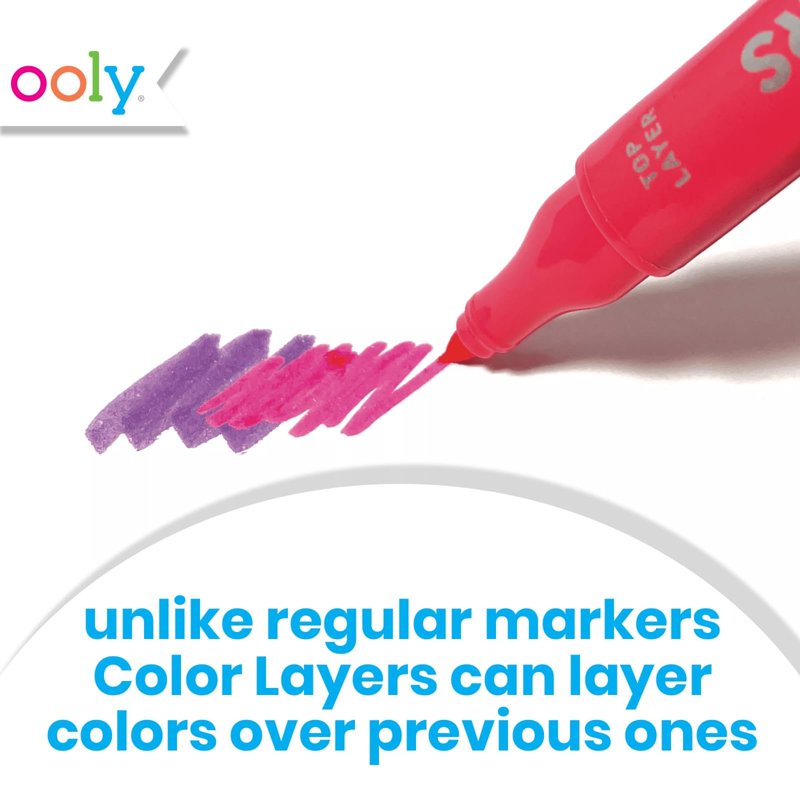 Color Layering Double-Ended Markers Set of 8 for Artists & Creatives