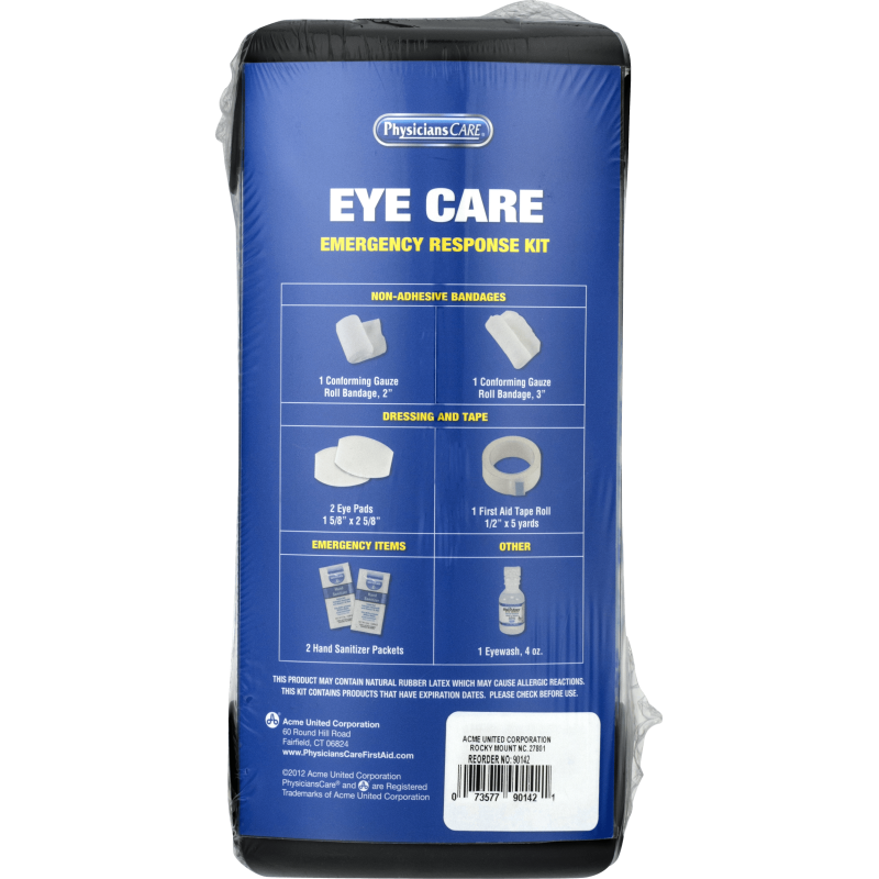Eye Care Emergency Response Kit with Sterile Eyewash and First Aid Supplies