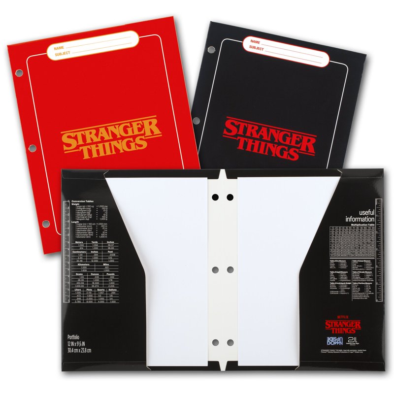 Stranger Things Trapper Keeper Binder with Creatures Design, 1-Inch Metal Rings – Office Organization