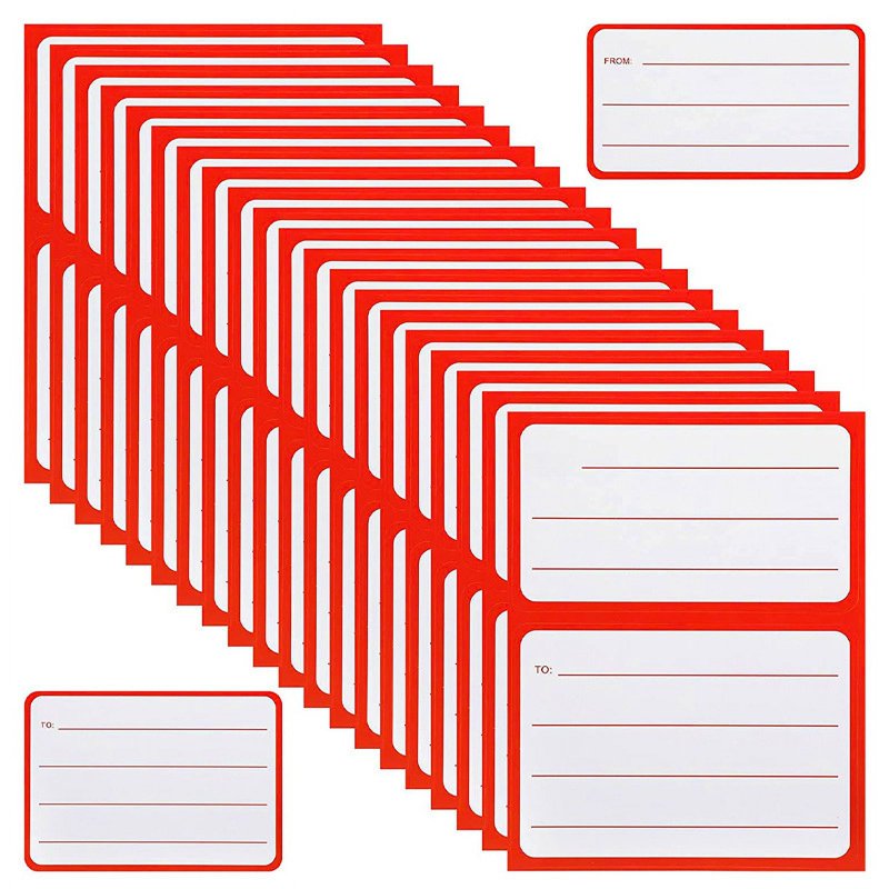 Universal Address Mailing Label Stickers - Self-Adhesive Handwritten Labels for Envelopes and Shipping - Pack of 50