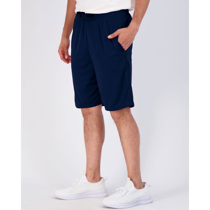 Men's Athletic Shorts Mesh Workout Gym Shorts with Pockets - Quick Dry, Stretch Fit