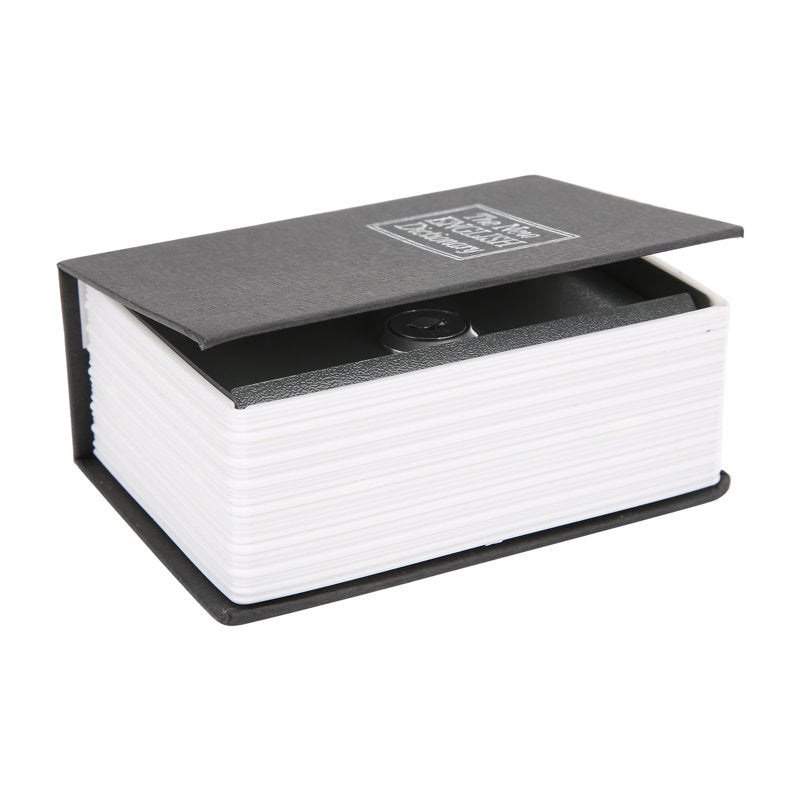 Book Safe with Lock and Keys - Hidden Steel Storage for Valuables and Gifts