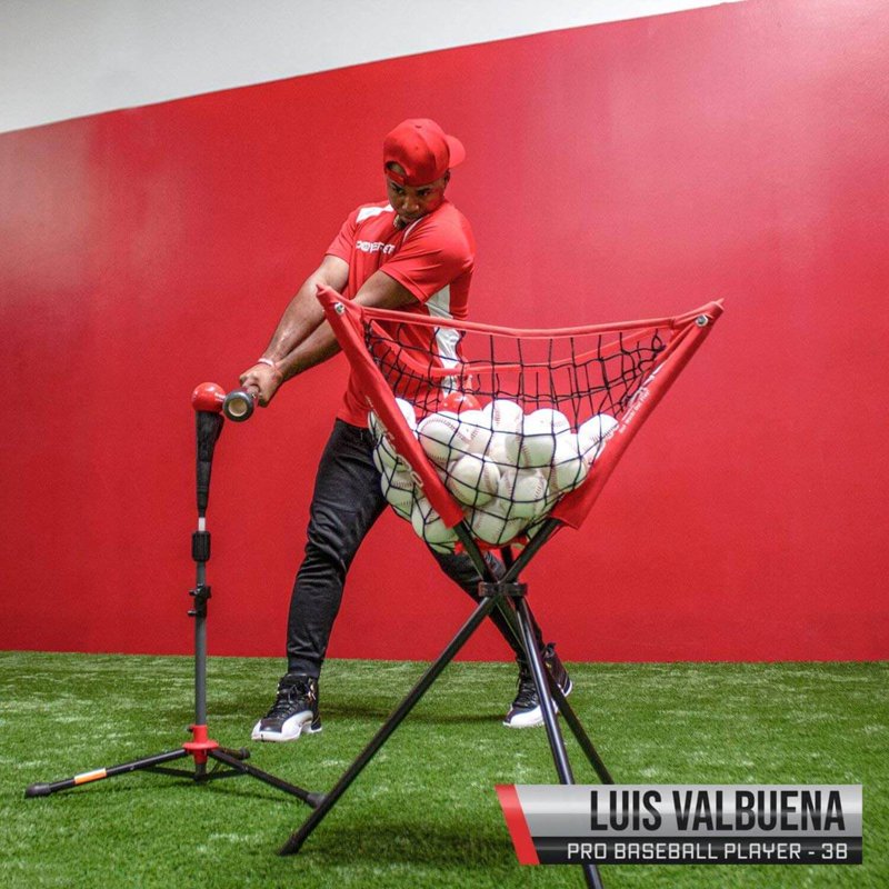 Portable Baseball Softball Ball Caddy Holds 60 Balls, Collapsible & Lightweight
