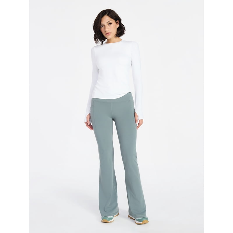 SoftSculpt Flare Leggings with Pockets for Women - Activewear