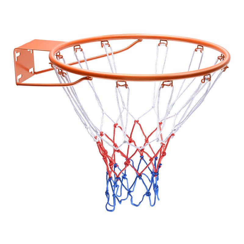 18-Inch Indoor & Outdoor Wall-Mounted Basketball Rim - Heavy Duty Steel Hoop with Net
