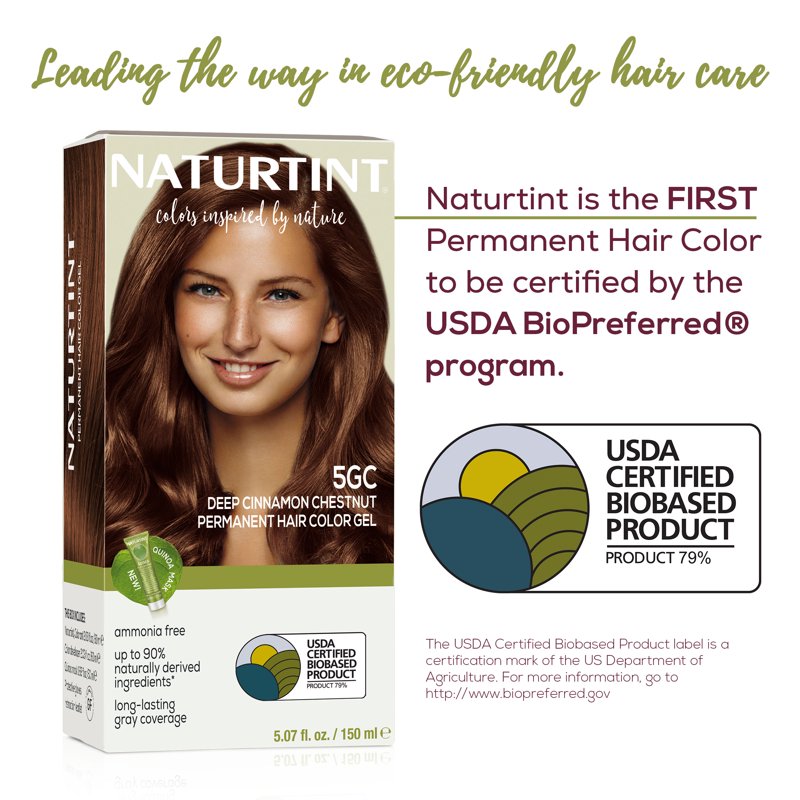 Natural Hair Color Kit - Permanent Deep Cinnamon Chestnut Shades for All Variants