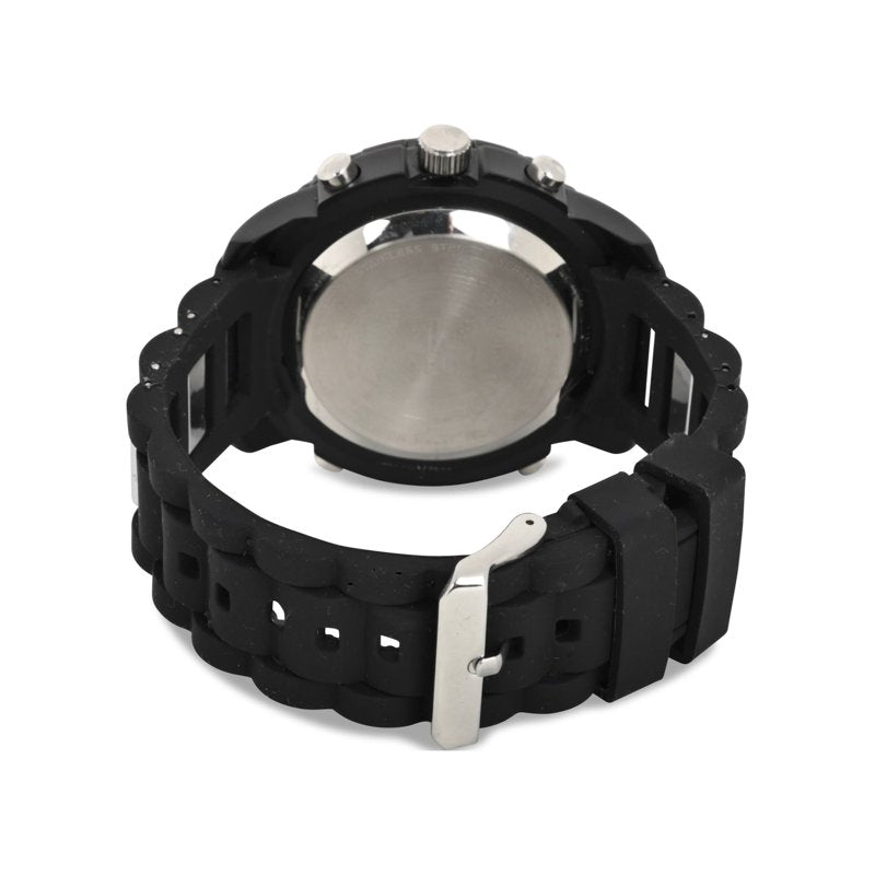 Men's Sport Analog Digital Watch with Black Rubber Strap - US9544WM