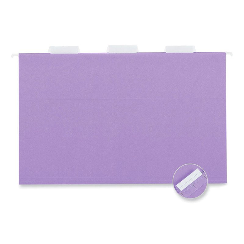 Universal Legal Recycled Hanging File Folders Assorted Colors 25 Pack