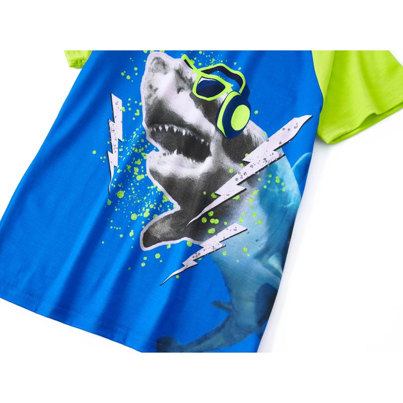 2-Piece Shark Headset Pajama Set for Boys - Beezizac, Size 14